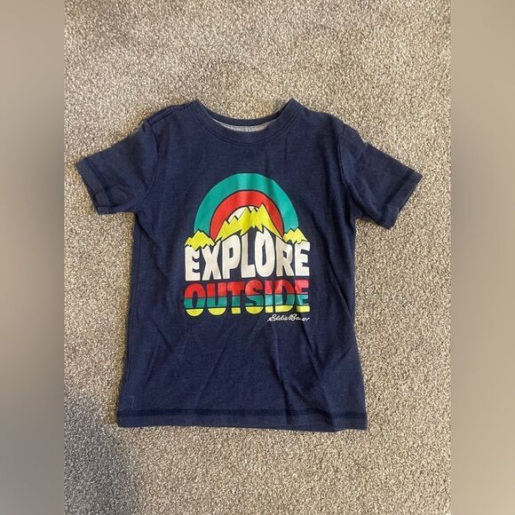 ((4 PIECE)) BOYS TEE TSHIRT BUNDLE EDDIE BAUER SIZE XS - 5/6 - Picture 4 of 13